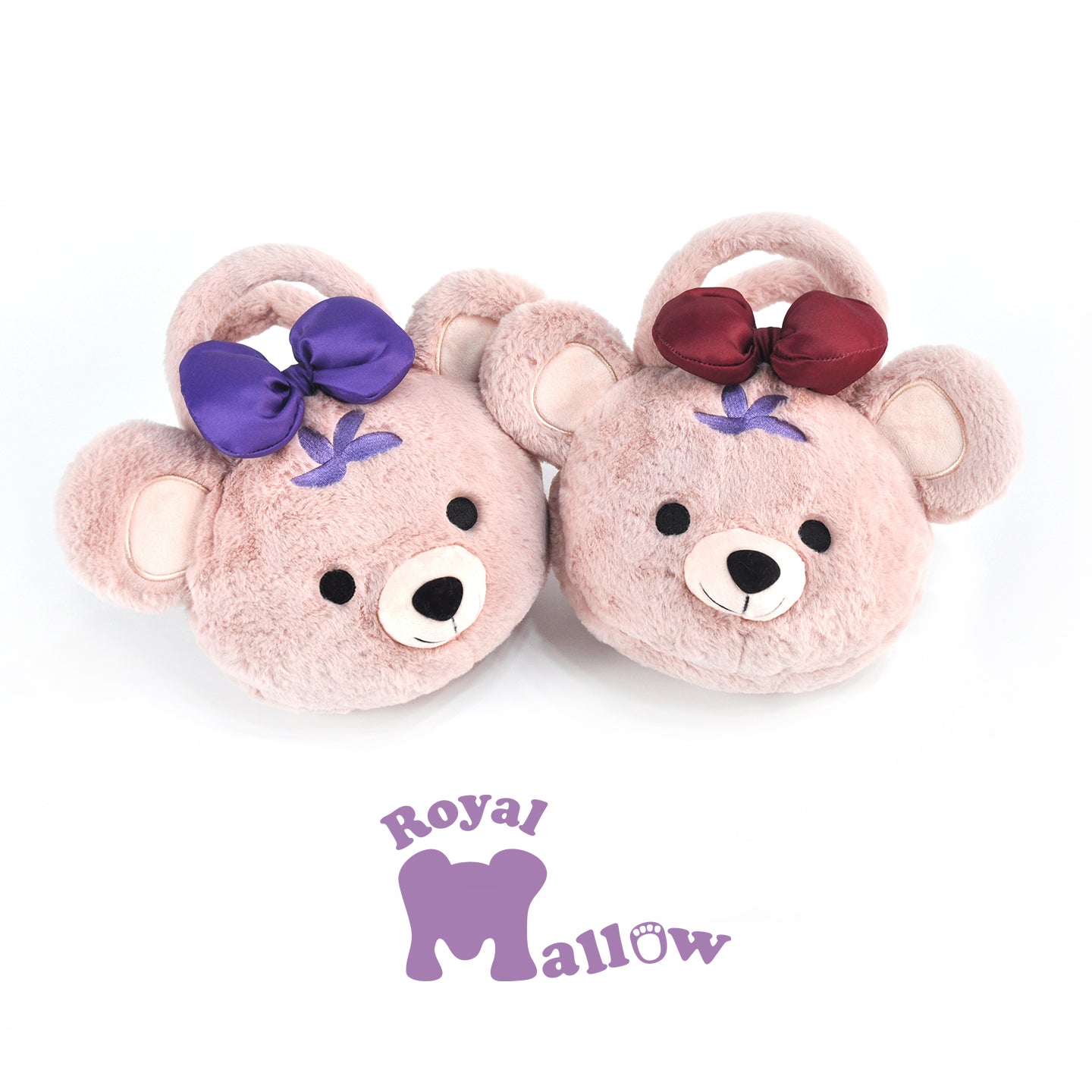 Royal Mallow小熊毛绒包包单肩斜挎手拎包